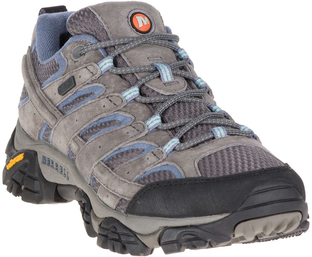 Merrell Hiking Shoes Grey - Moab 2 Waterproof - Womens 49NAKOZBY